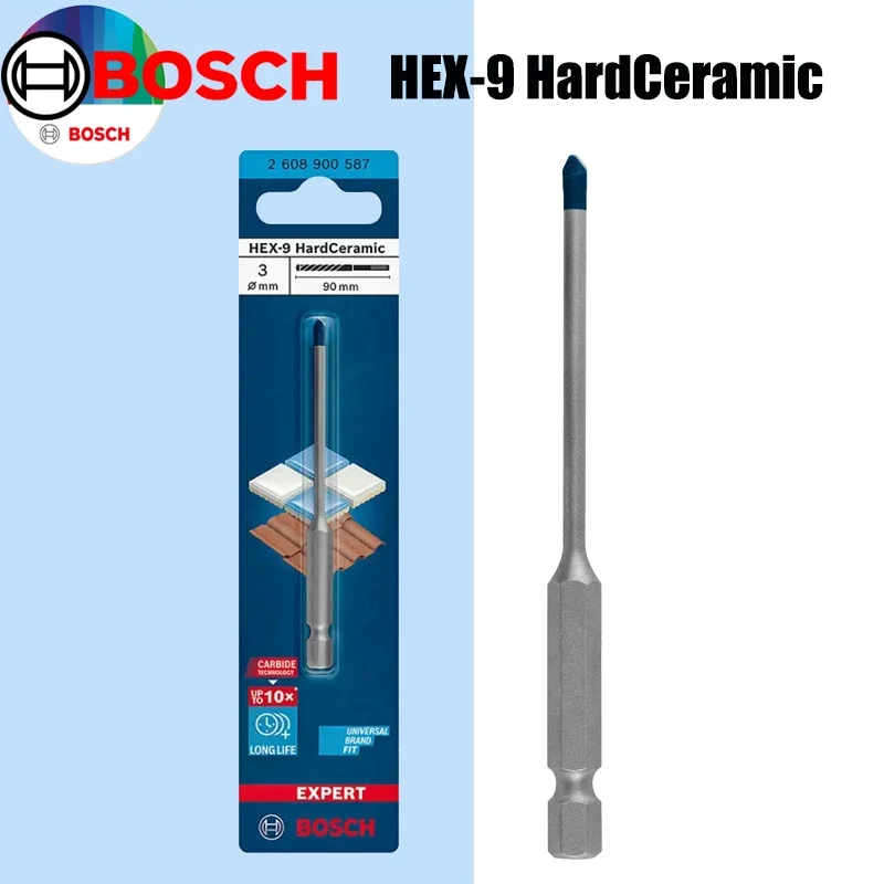 Ceramic Tile Floor - ดอกสว่านเซรามิกแข็ง BOSCH Hex-9 รุ่น EXPERT Small