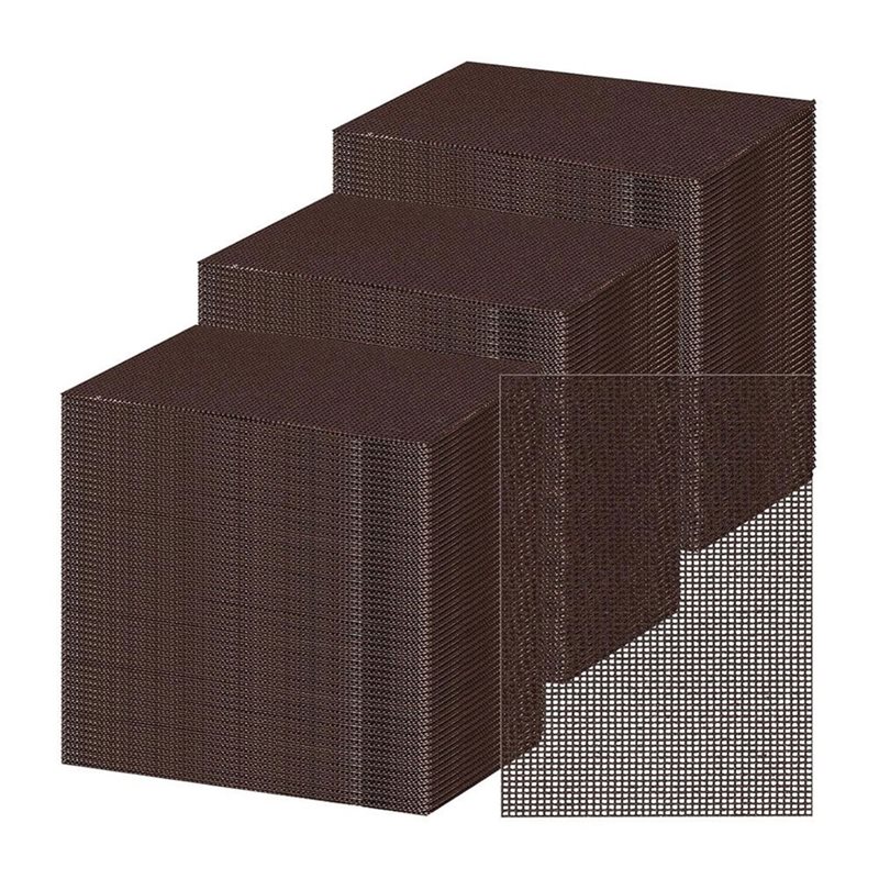 Screen Top Mesh - AB66-100 แพ็คแผ่นกรองทำความสะอาดเตาย่าง ขนาด 4x5.5 นิ้ว แผ่นตาข่ายขัดผิวที่ผ่านการเตรียมพื้นผิวแล้ว