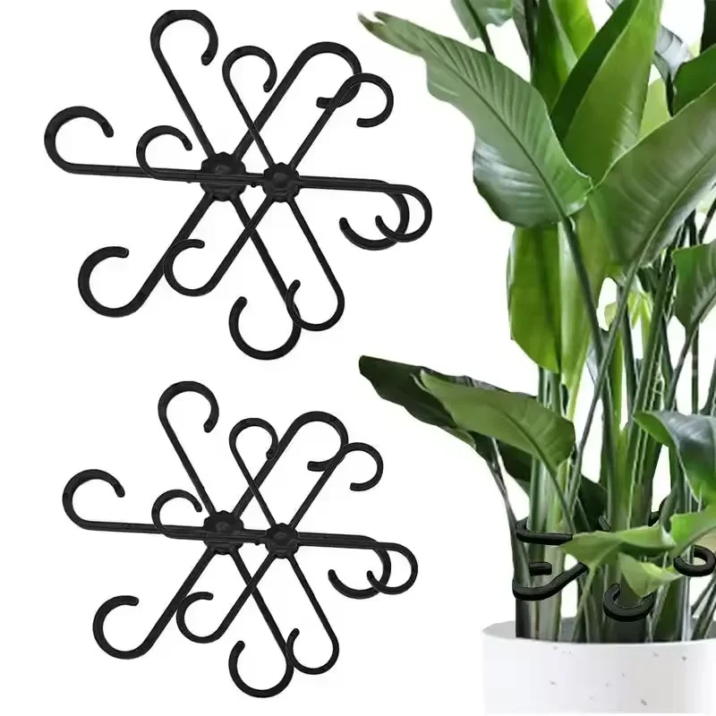Vine Climbing Plastic - ที่ค้ำใบอะโลคาเซีย มอนสเตอร่า 4 ชิ้น คลิปยึดต้นไม้สำหรับพืชเลื้อย ช่วยให้ต้นไม้เติบโตตรงตั้งและแข็งแรงขึ้น