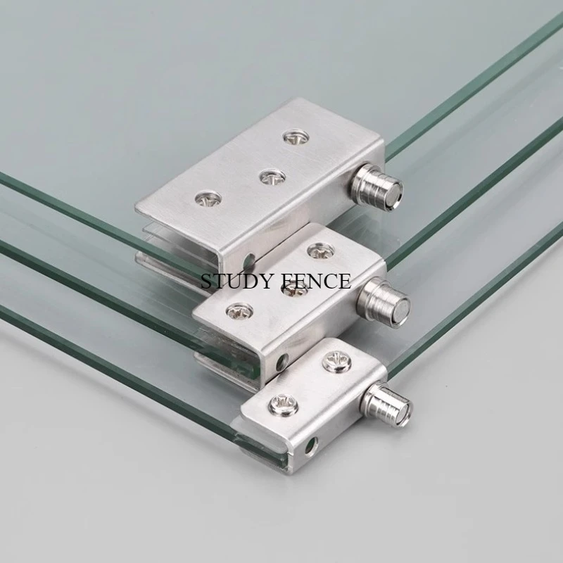 Glass Door Hinge - 2 ชุดบานพับกระจกสแตนเลสสำหรับ 5-8 มม./8-10 มม./10-12 มม.