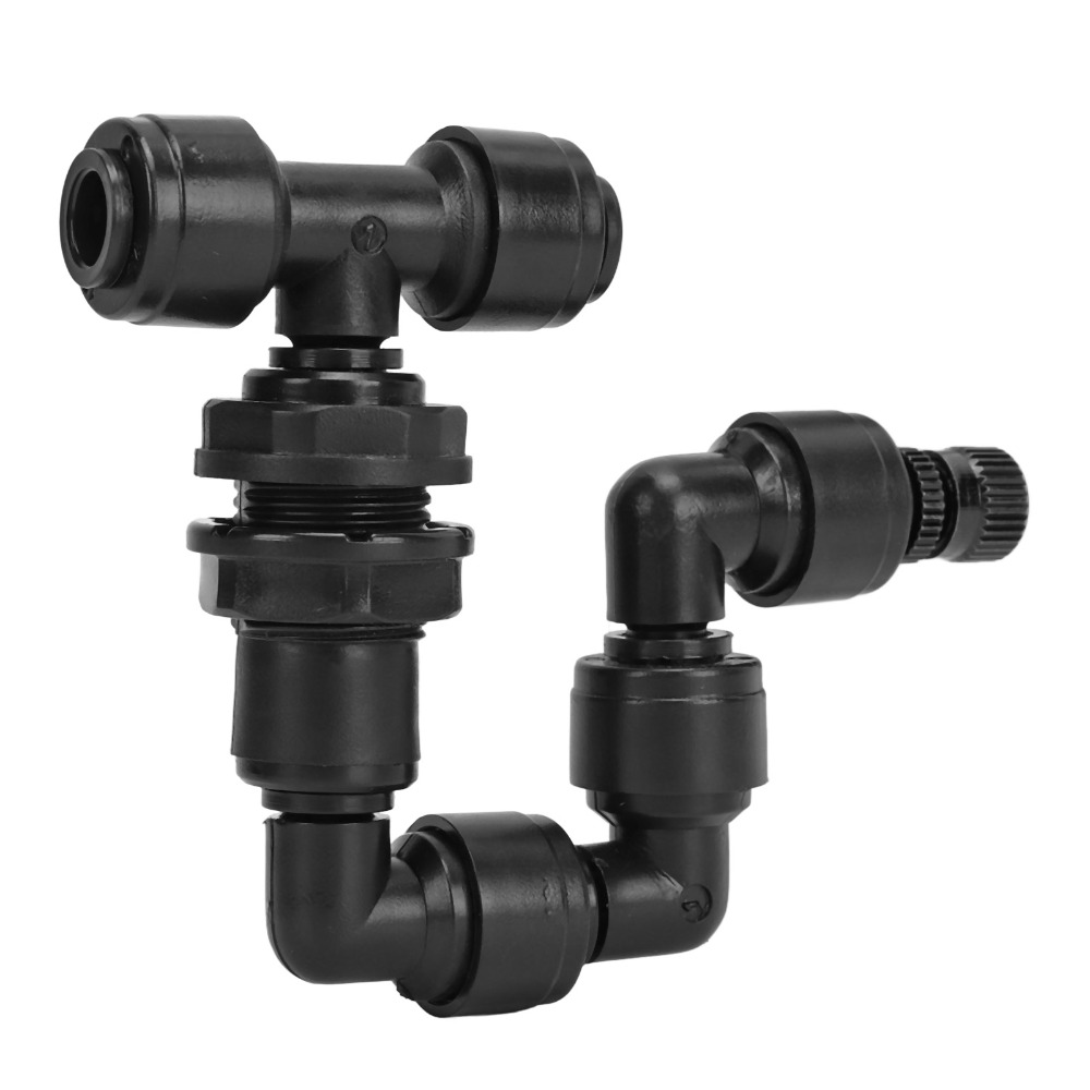 Misting Nozzle Reptile - เครื่องพ่นหมอกสำหรับสัตว์เลื้อยคลาน PP สีดำ 360 ° หัวฉีดพ่นหมอกสำหรับตู้ปลาแบบหมุนได้
