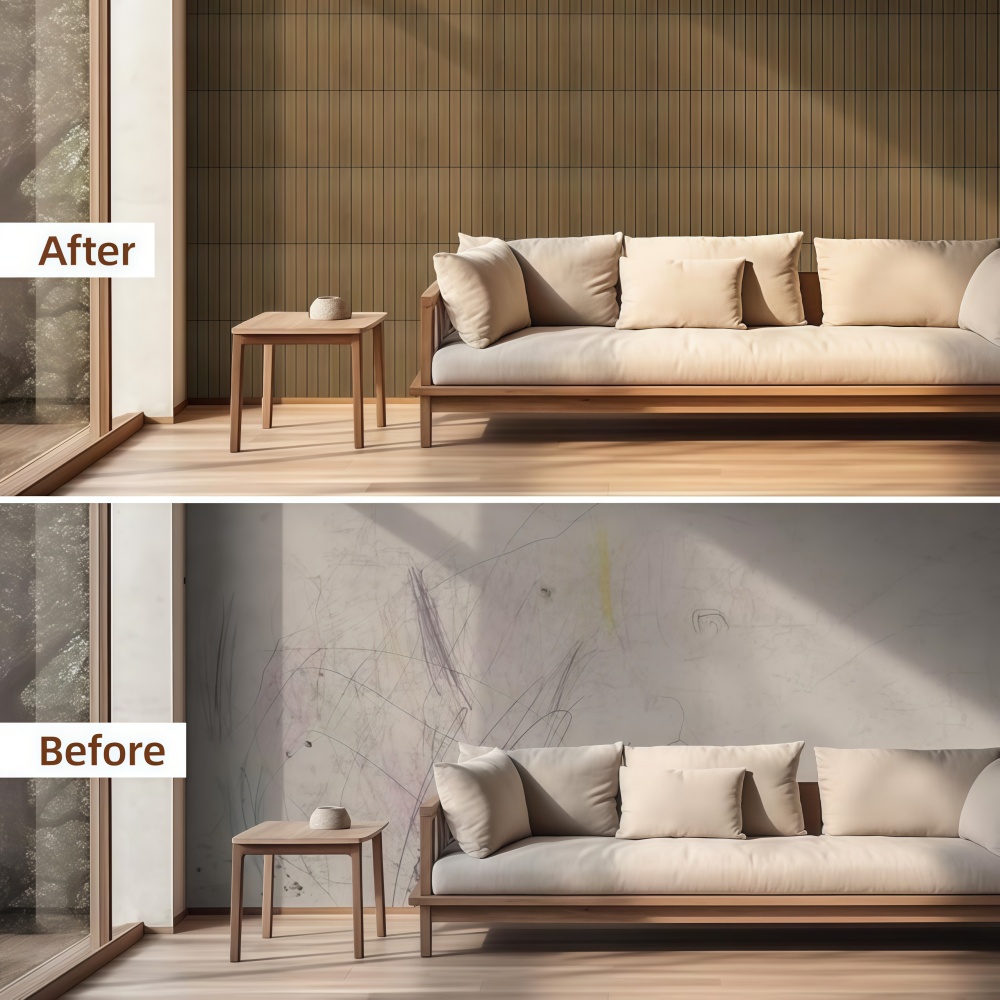10PCS แผ่นกริด 3D สติ๊กเกอร์ติ - Pvc Panel Background บทวิจารณ์และราคา