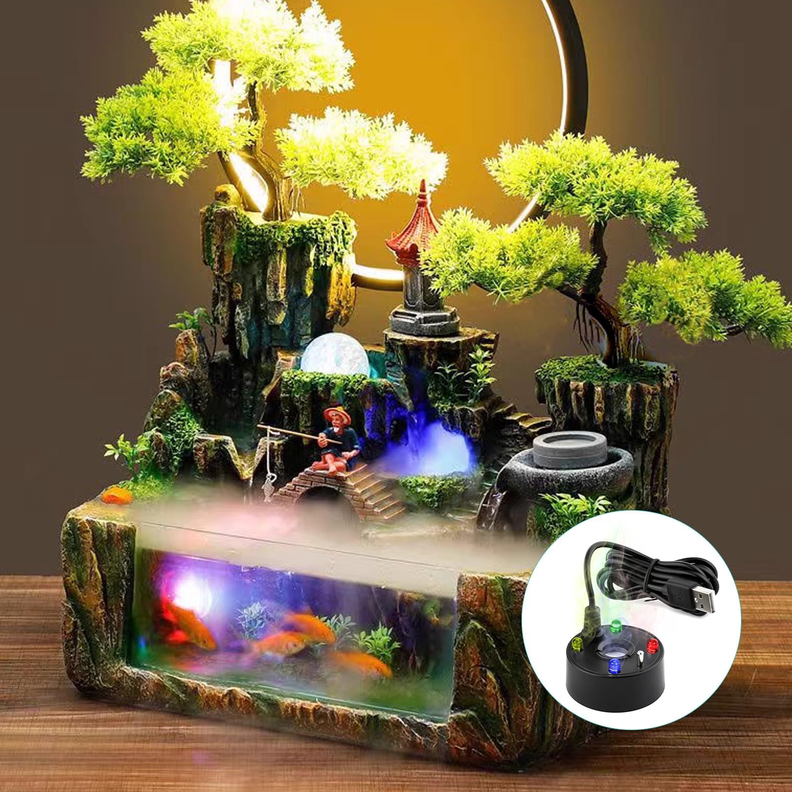 ปั๊มลมตู้ปลา USB 5V รุ่นใหม่ ป - Terrarium Fogger Ultrasonic บทวิจารณ์และราคา